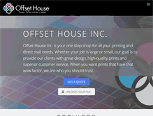 Tablet Screenshot of offsethouseinc.com